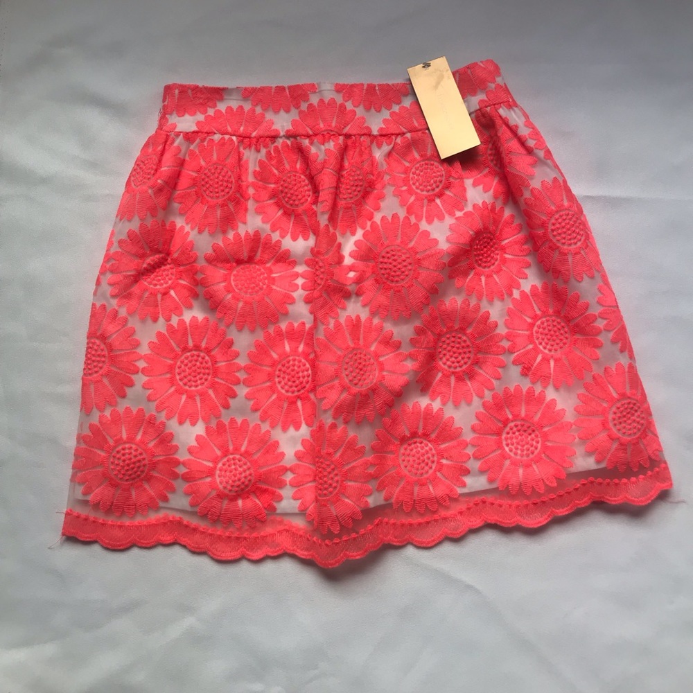 Francesca’s lace and embroidered skirt size small.